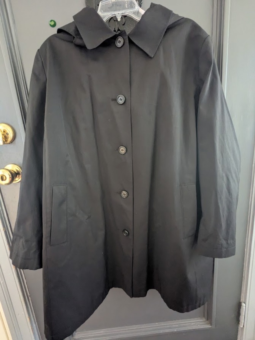 Lauren Ralph Lauren Black Dressy Raincoat, Women's 2x